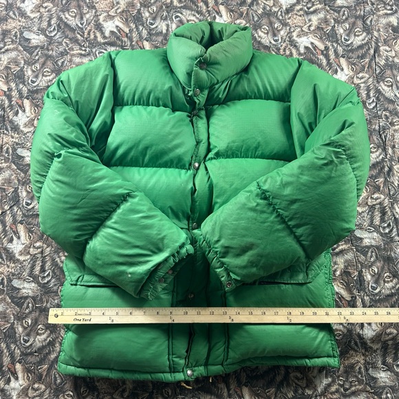 80s The North Face Green Puffer Jacket - Picture 1 of 4